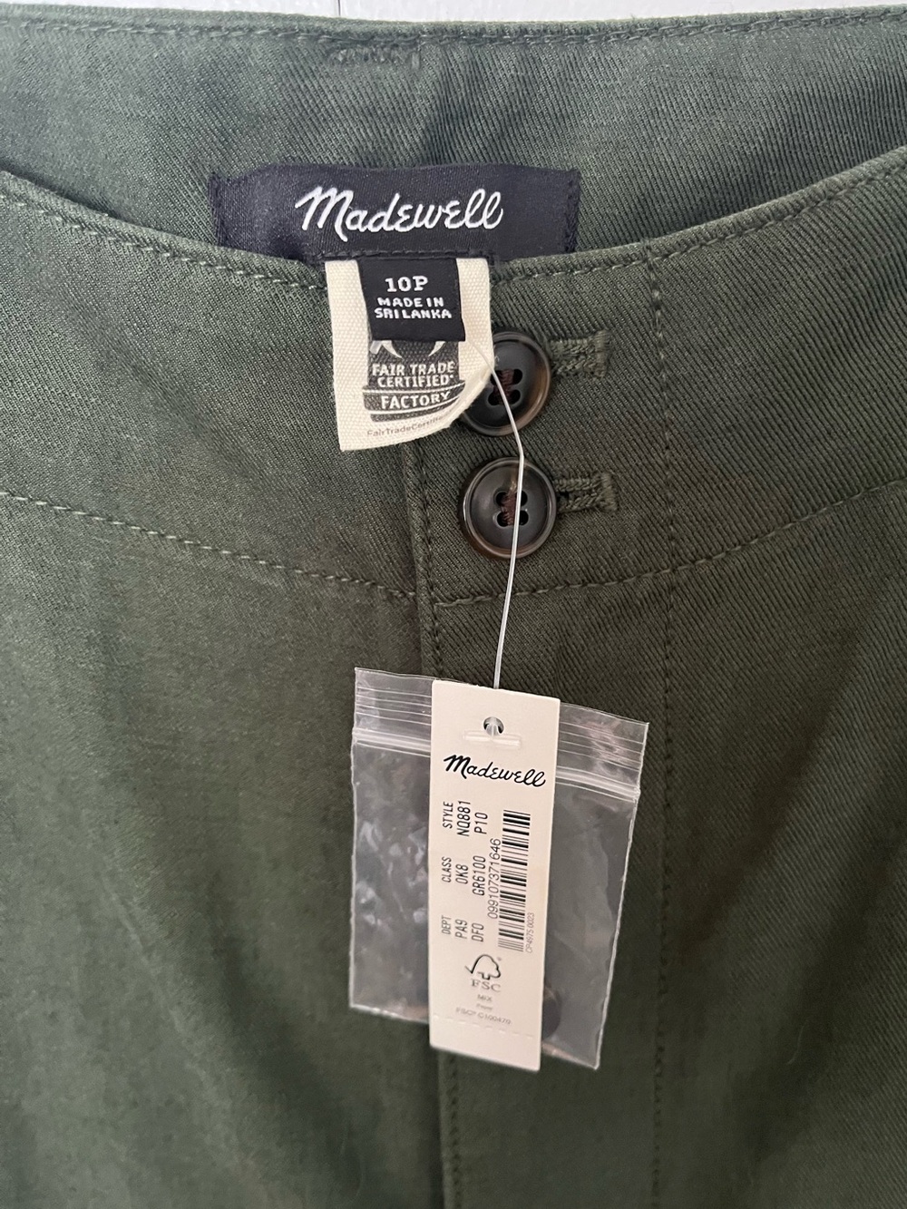 Madewell Petite Curvy Harlow Wide-Leg Pant Size 10P NWT - Picture 6 of 8